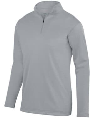 ATHLETIC GREY Augusta sportswear AG5507 adult wicking fleece quarter-zip pullover