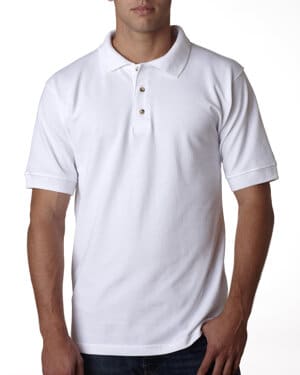 WHITE Bayside BA1000 adult piqu polo