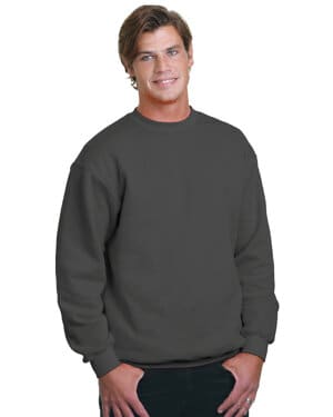 CHARCOAL BA1102 adult usa made heavyweight crewneck sweatshirt