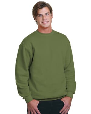 OLIVE BA1102 adult usa made heavyweight crewneck sweatshirt