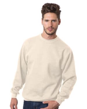 CREAM BA1102 adult usa made heavyweight crewneck sweatshirt