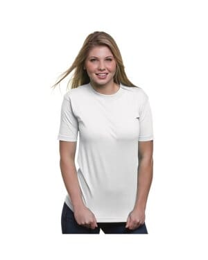 WHITE Bayside BA2905 unisex usa made t-shirt