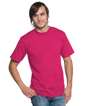 BRIGHT PINK Bayside BA2905 unisex usa made t-shirt