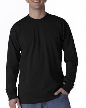 BLACK Bayside BA2955 unisex usa made long-sleeve t-shirt