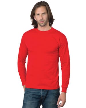 RED Bayside BA2955 unisex usa made long-sleeve t-shirt