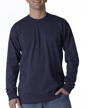 NAVY Bayside BA2955 unisex usa made long-sleeve t-shirt