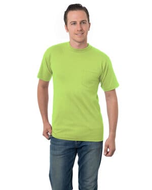 Bayside BA3015 adult 61 oz, cotton pocket t-shirt