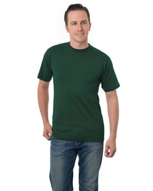 FOREST GREEN Bayside BA3015 unisex usa made pocket t-shirt