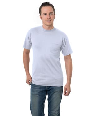 Bayside BA3015 adult 61 oz, cotton pocket t-shirt