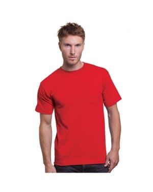 Bayside BA3015 unisex usa made pocket t-shirt