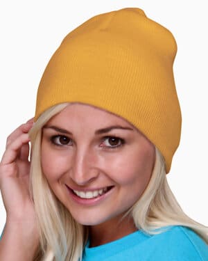 GOLD Bayside BA3810 usa made 8 beanie