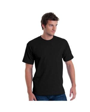 BLACK Bayside BA5040 adult usa made midweight t-shirt