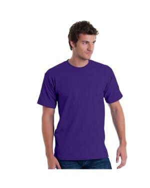 PURPLE Bayside BA5040 adult usa made midweight t-shirt