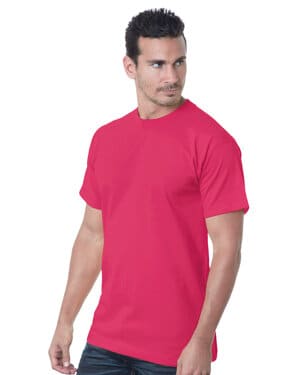 BRIGHT PINK Bayside BA5100 unisex usa made heavyweight t-shirt