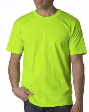 LIME GREEN Bayside BA5100 unisex usa made heavyweight t-shirt