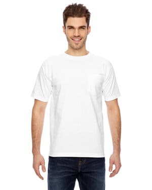 Bayside BA7100 adult 61 oz, 100% cotton pocket t-shirt