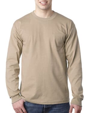 BA8100 adult usa made heavyweight long-sleeve pocket t-shirt