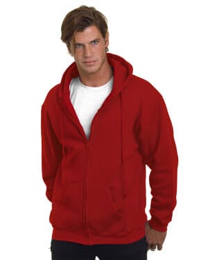 CARDINAL BA900 adult usa made full-zip heavyweight hooded sweatshirt