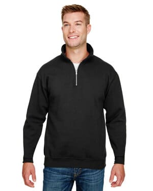 BLACK BA920 unisex 95 oz, 80/20 quarter-zip pullover sweatshirt