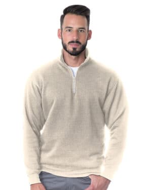 CREAM BA920 unisex usa made quarter-zip pullover sweatshirt