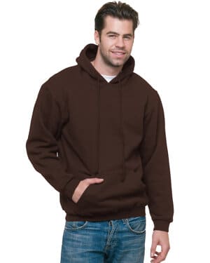 CHOCOLATE BA960 adult 95 oz, 80/20 pullover hooded sweatshirt