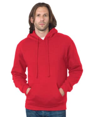 RED BA960 adult usa made pullover heavyweight hooded sweatshirt