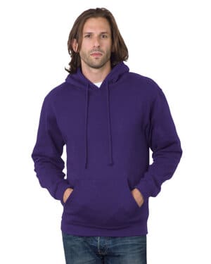PURPLE BA960 adult 95 oz, 80/20 pullover hooded sweatshirt