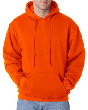 BRIGHT ORANGE BA960 adult 95 oz, 80/20 pullover hooded sweatshirt