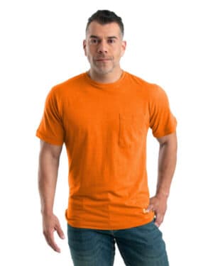 ORANGE BSM38 men's lightweight performance pocket t-shirt