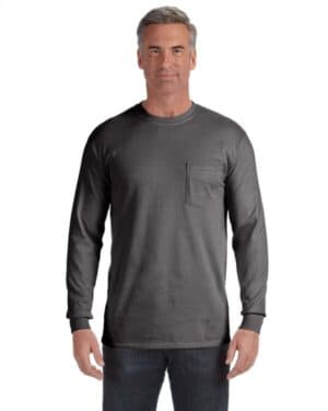 C4410 adult heavyweight rslong-sleeve pocket t-shirt