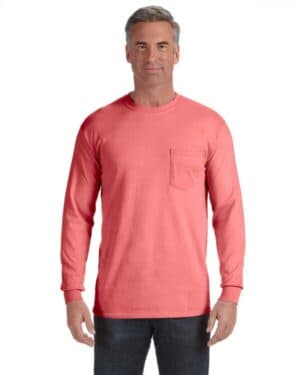 WATERMELON C4410 adult heavyweight rslong-sleeve pocket t-shirt