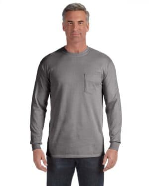 C4410 adult heavyweight rslong-sleeve pocket t-shirt