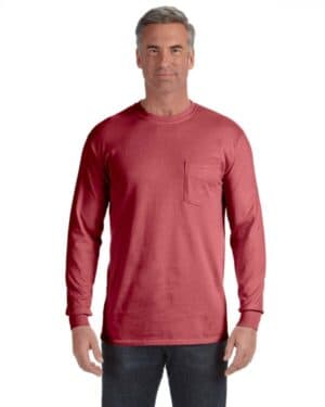 C4410 adult heavyweight rslong-sleeve pocket t-shirt