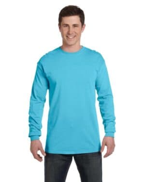 LAGOON BLUE Comfort colors C6014 adult heavyweight rs long-sleeve t-shirt