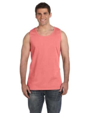 NEON RED ORANGE Comfort colors C9360 adult heavyweight tank