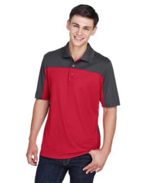 CE101 men's balance colorblock performance piqu polo