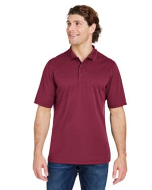 BURGUNDY Core365 CE104 men's market snag protect mesh polo