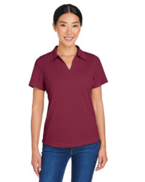 BURGUNDY Core365 CE104W ladies' market snag protect mesh polo