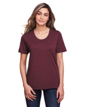 BURGUNDY CE111W ladies' fusion chromasoft performance t-shirt