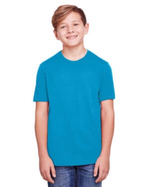 ELECTRIC BLUE CE111Y youth fusion chromasoft performance t-shirt