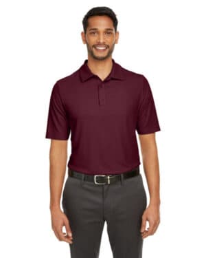 BURGUNDY Core365 CE112 men's fusion chromasoft pique polo