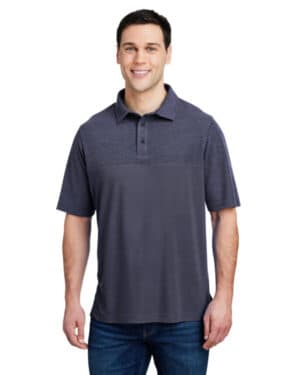 Core365 CE112C men's fusion chromasoft colorblock polo