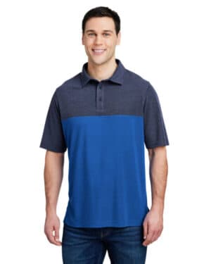 Core365 CE112C men's fusion chromasoft colorblock polo