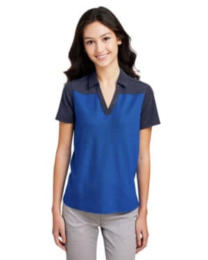 TRU ROYL/ C NV H Core365 CE112CW ladies' fusion chromasoft colorblock polo