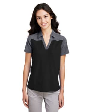 Core365 CE112CW ladies' fusion chromasoft colorblock polo