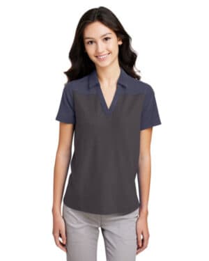 CARBON/ CL NV HT Core365 CE112CW ladies' fusion chromasoft colorblock polo