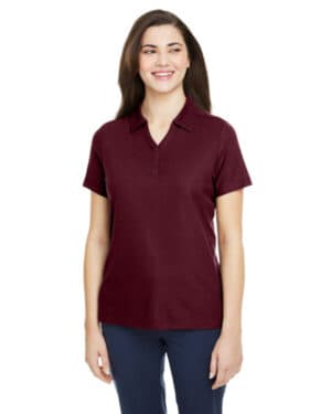 BURGUNDY Core365 CE112W ladies' fusion chromasoft pique polo