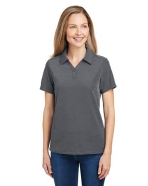 CARBON HEATHER Core365 CE112W ladies' fusion chromasoft pique polo