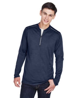 CLASSC NVY/ CRBN Core365 CE401 men's kinetic performance quarter-zip