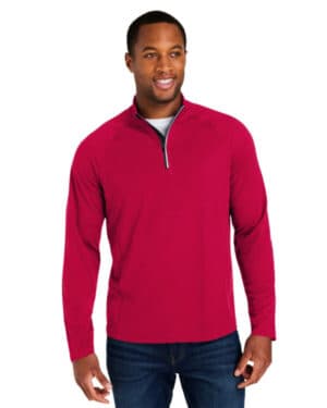 Core365 CE418 men's origin performance pique quarter-zip